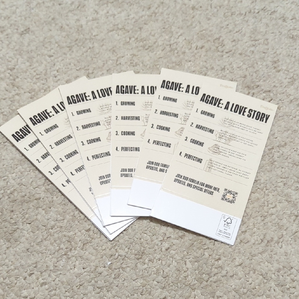 Agave: A Love Story Informational Cards - Cream